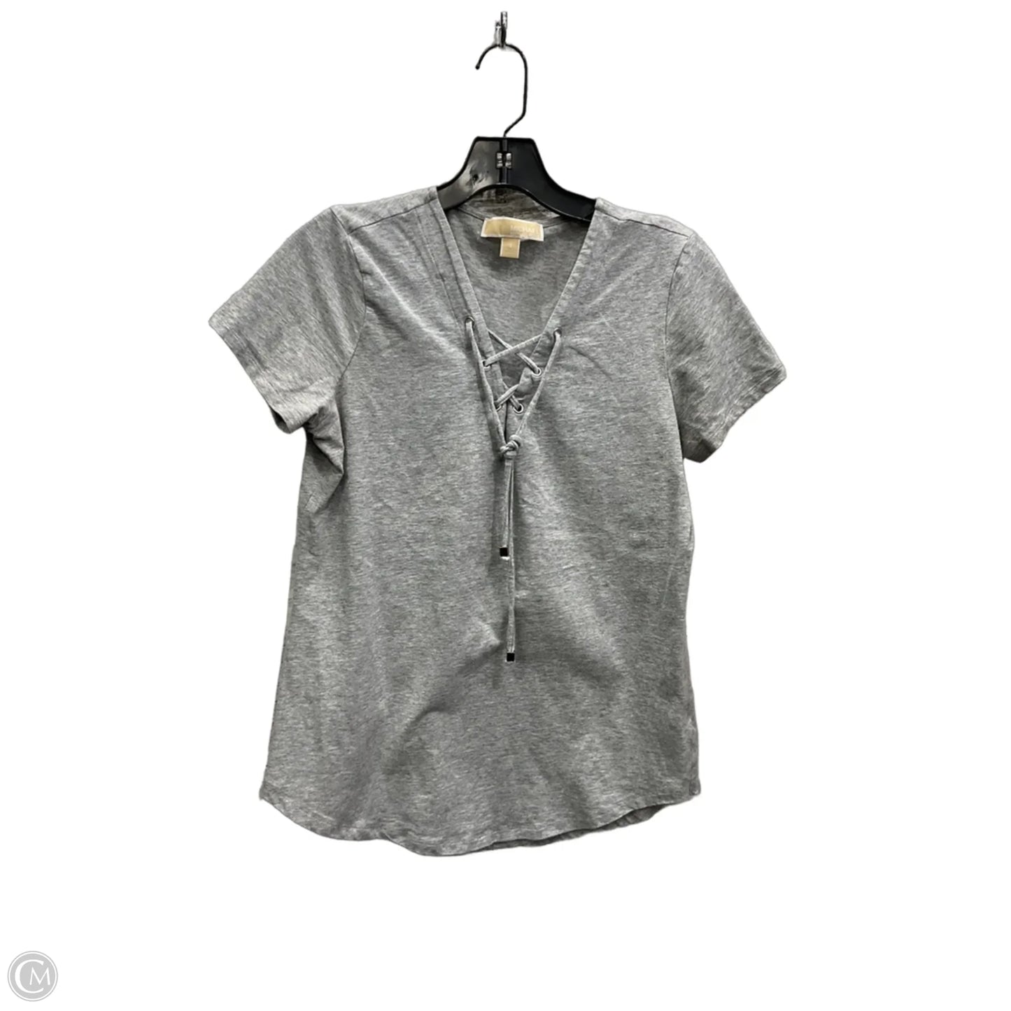 Top Short Sleeve By Michael By Michael Kors In Grey, Size: S