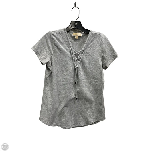 Top Short Sleeve By Michael By Michael Kors In Grey, Size: S