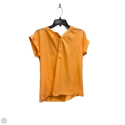 Top Sleeveless By Loft In Orange, Size: S