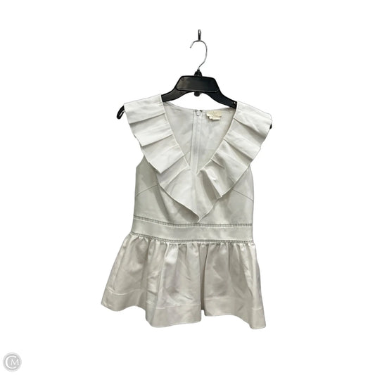 Top Sleeveless Designer By Kate Spade In White, Size: S