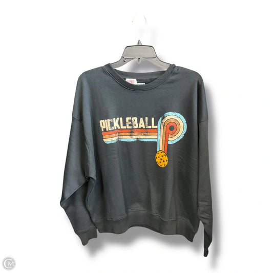 Sweatshirt Crewneck By Clothes Mentor In Black, Size: S