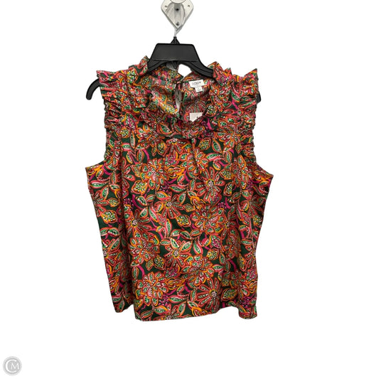 Top Sleeveless By J. Crew In Multi-colored, Size: L