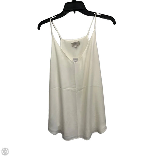 Top Sleeveless By Loft In Cream, Size: L