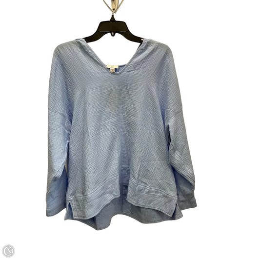 Top Long Sleeve By J Mclaughlin In Blue, Size: 1x