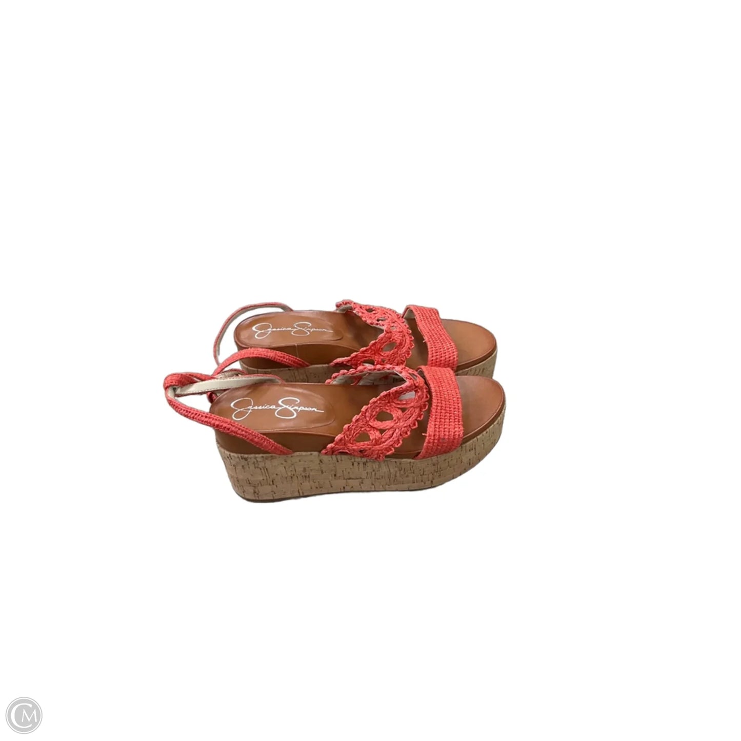 Shoes Heels Platform By Jessica Simpson In Orange, Size: 9
