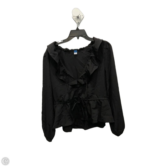 Top Long Sleeve By Old Navy In Black, Size: L