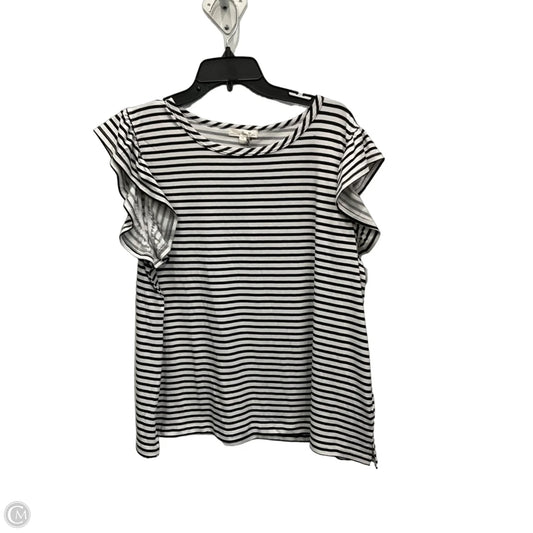 Top Sleeveless By Nine Britton In Striped Pattern, Size: Xl