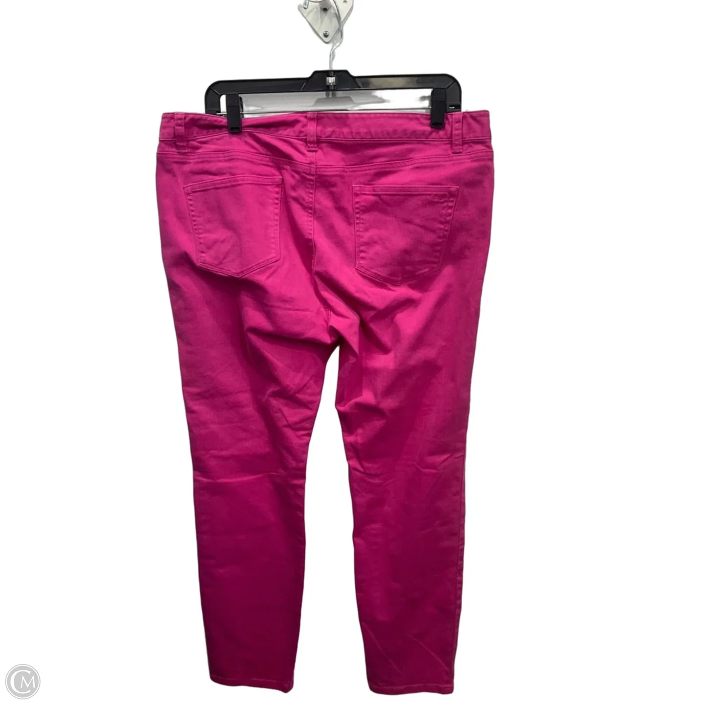 Jeans Straight By Vineyard Vines In Pink Denim, Size: 14