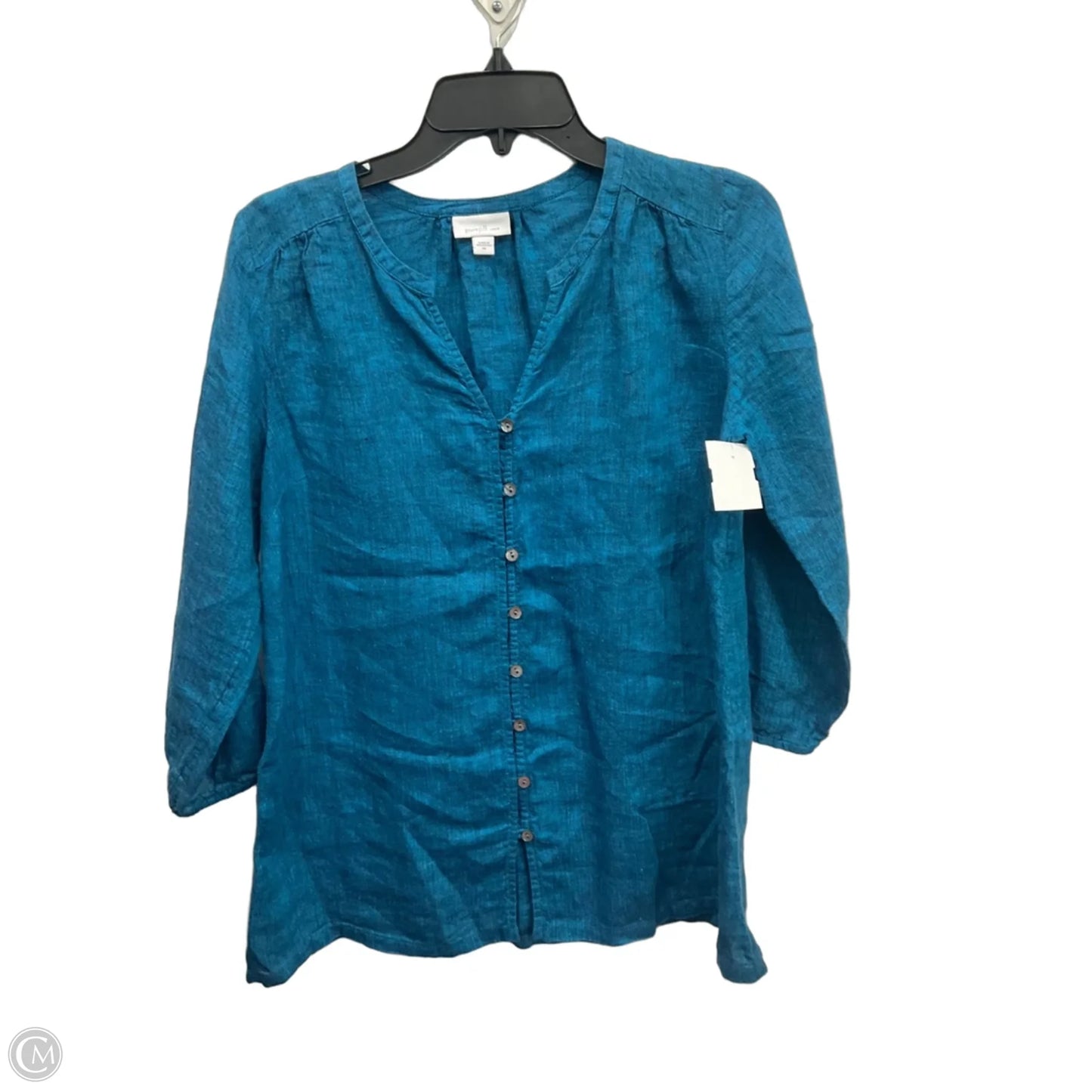 Top 3/4 Sleeve By Pure Jill In Blue, Size: Xs