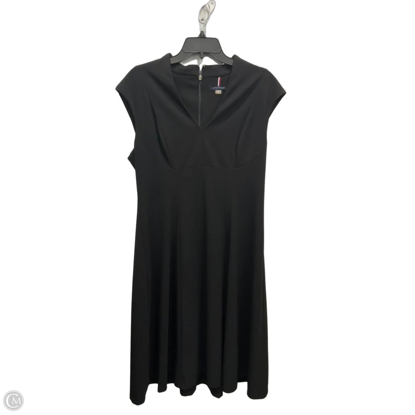 Dress Casual Midi By Tommy Hilfiger In Black, Size: 12