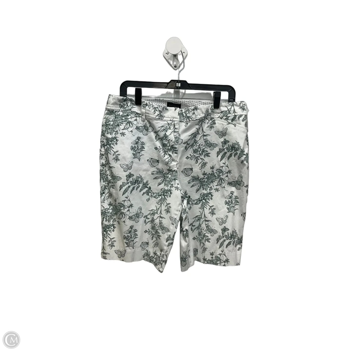 Shorts By Talbots In Green & White, Size: 12