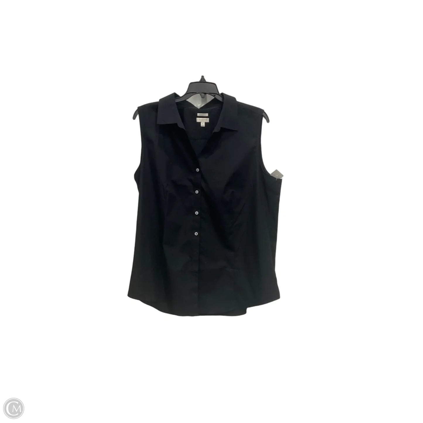 Blouse Sleeveless By Talbots In Black, Size: Xl