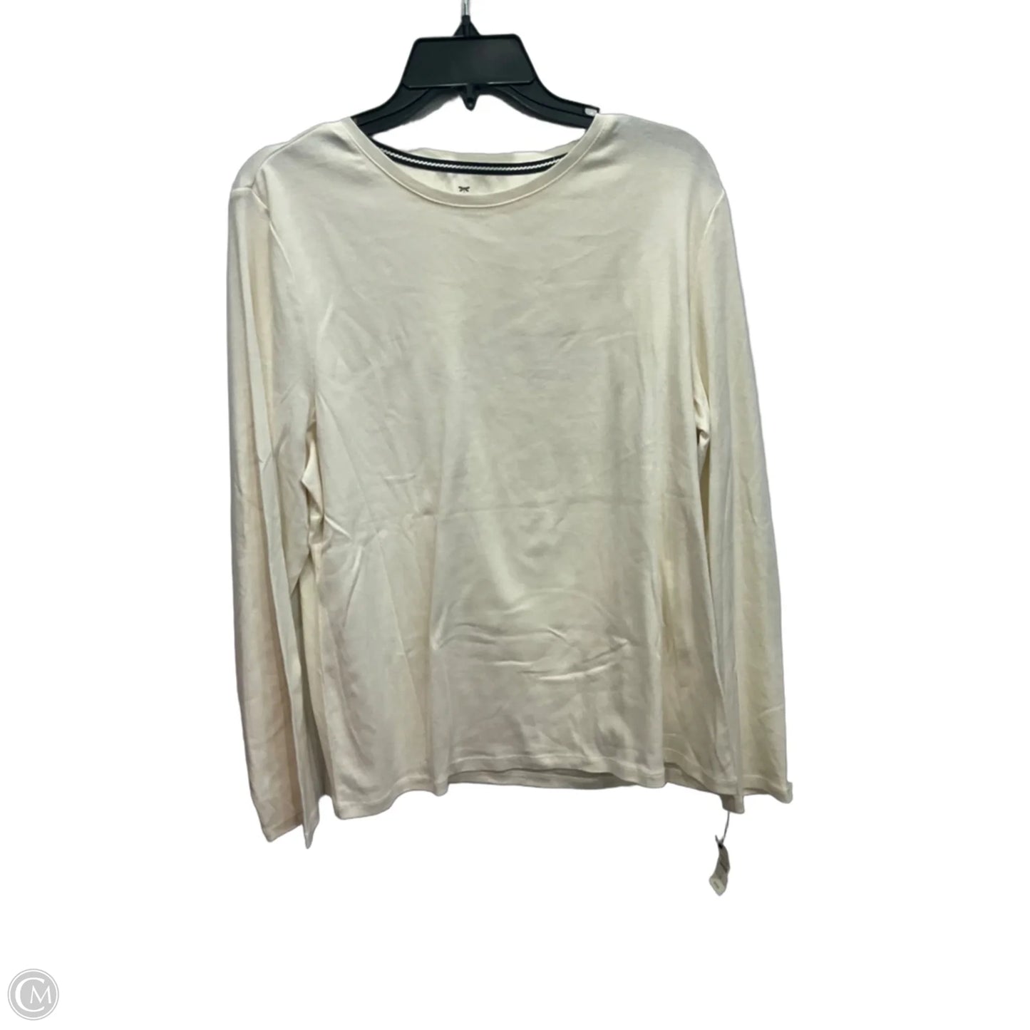 Top Long Sleeve By Talbots In Ivory, Size: Xl