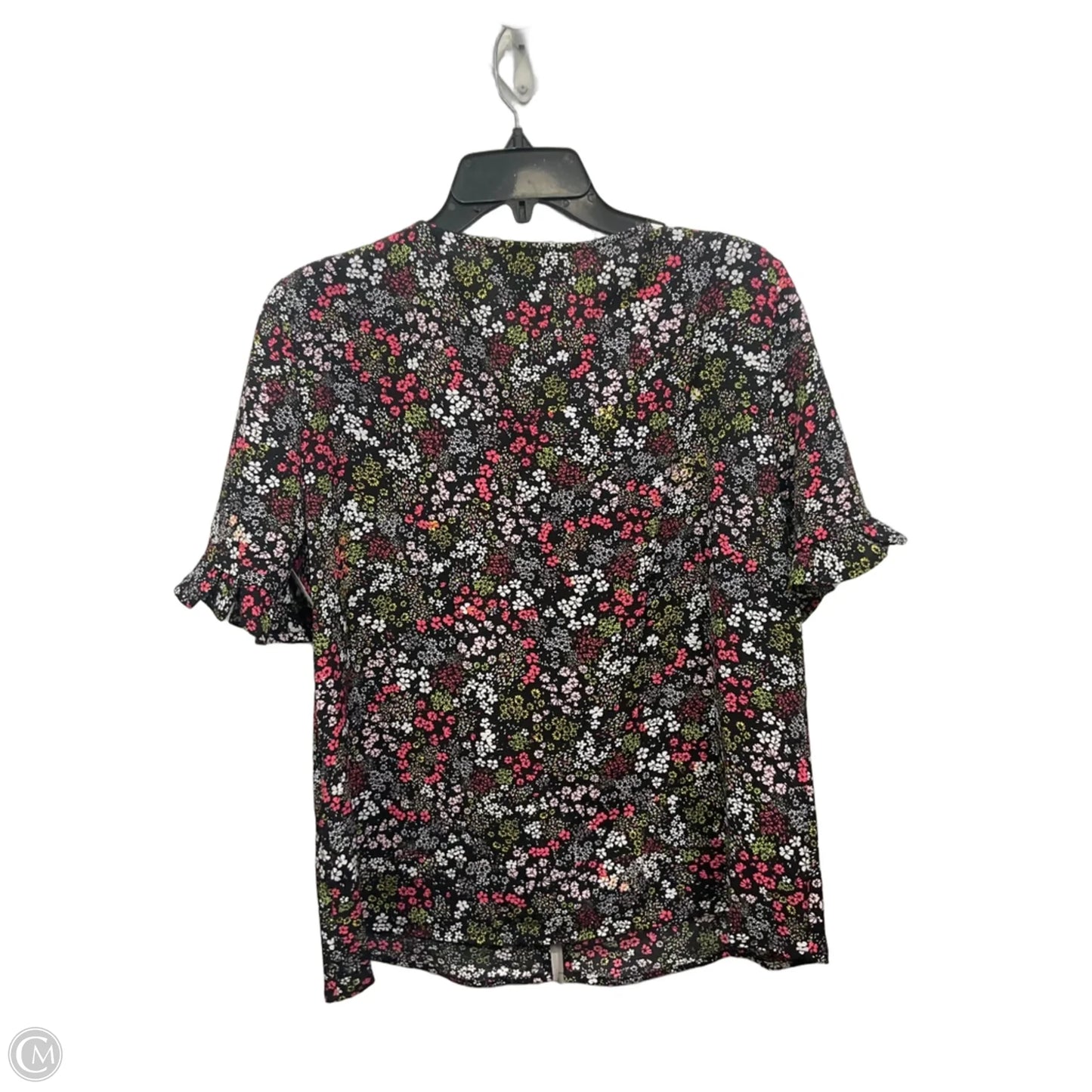 Top Short Sleeve By Cece In Floral Print, Size: L