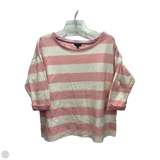 Top Long Sleeve By Talbots In Striped Pattern, Size: 1x
