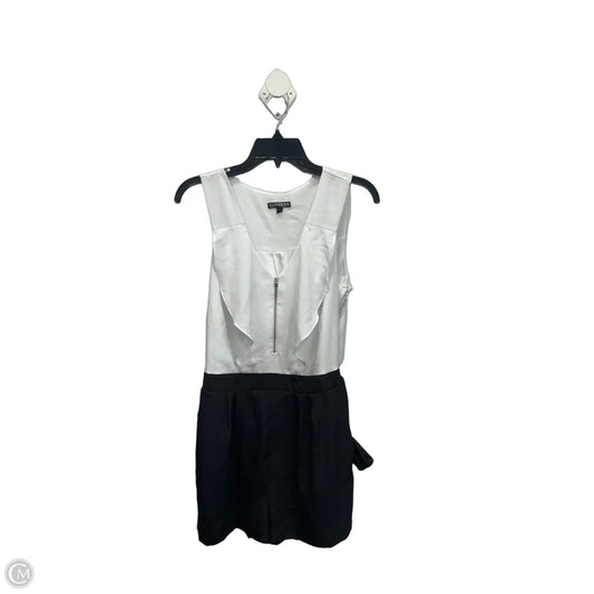 Romper By Express In Black & White, Size: 8