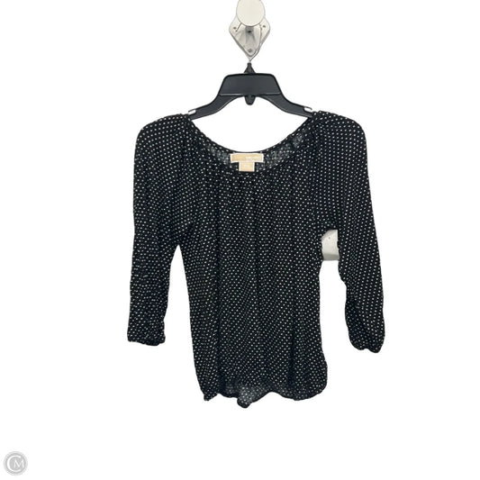 Top 3/4 Sleeve By Michael By Michael Kors In Polkadot Pattern, Size: Sp