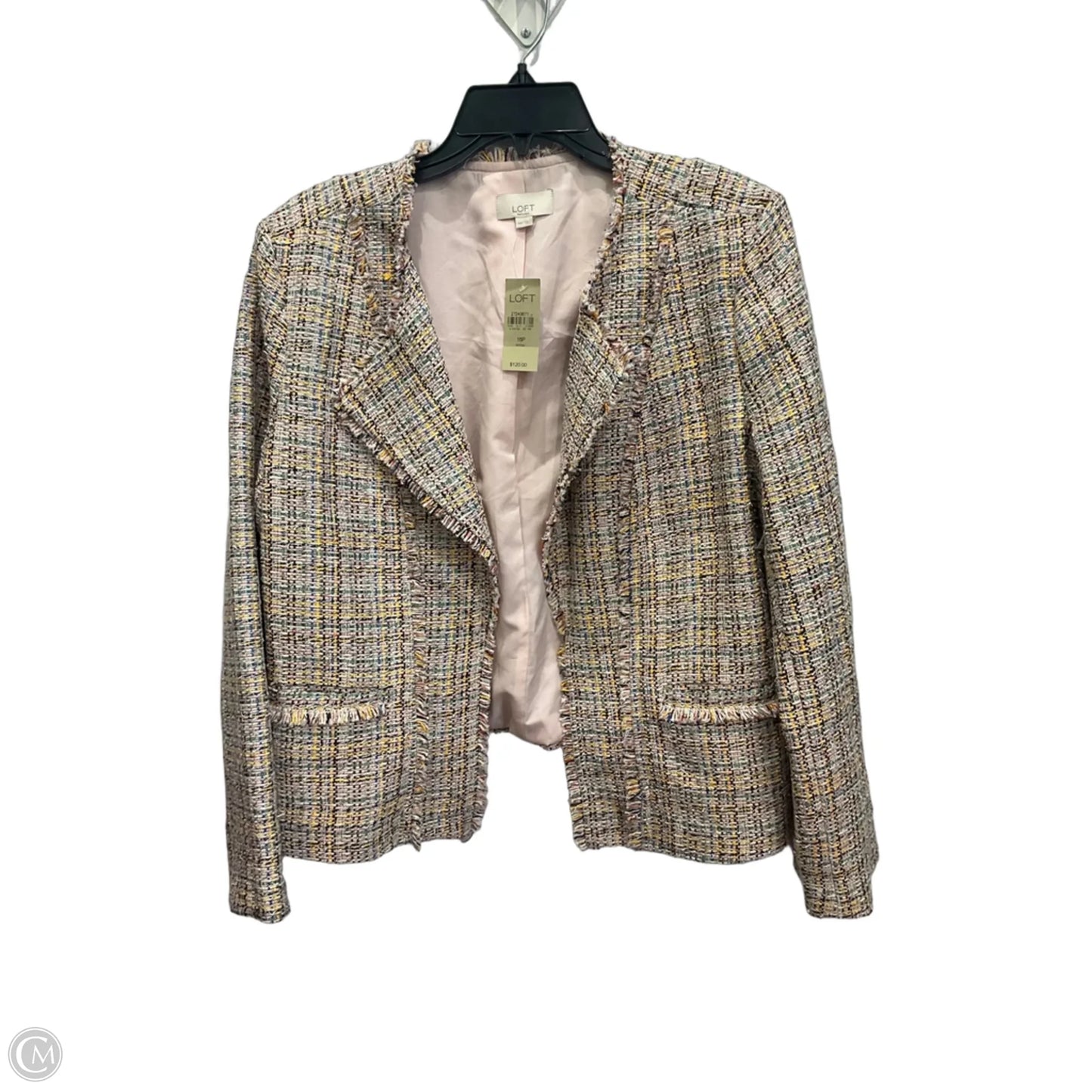 Blazer By Loft In Plaid Pattern, Size: Xlp
