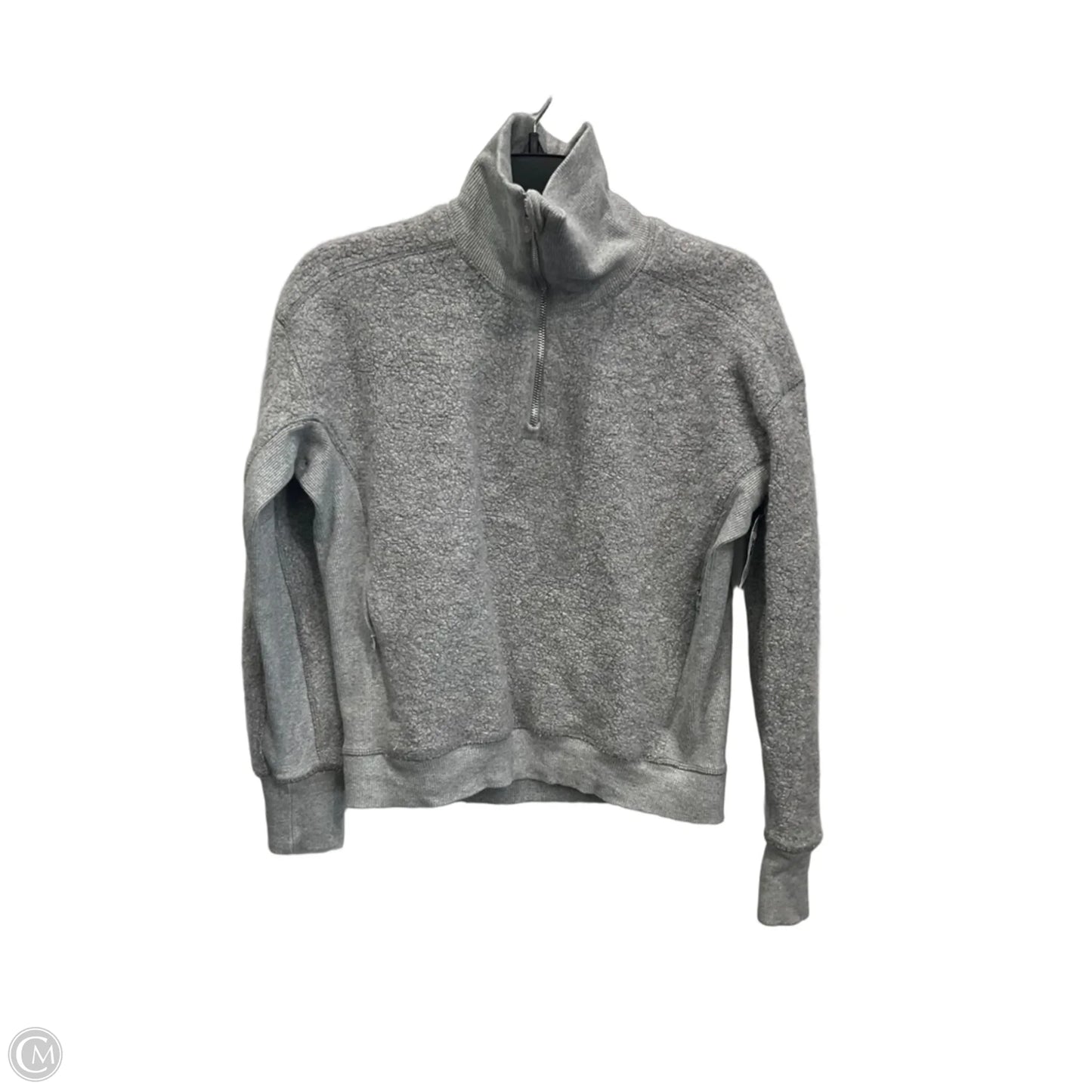 Athletic Sweatshirt Collar By Lululemon In Grey, Size: S