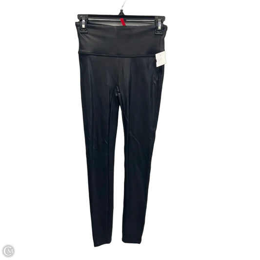 Athletic Leggings By Spanx In Black, Size: Sp