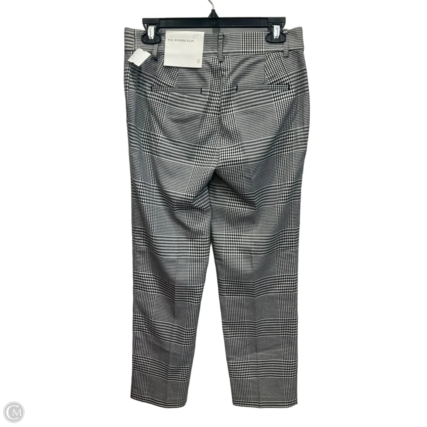 Pants Dress By Loft In Checkered Pattern, Size: 0