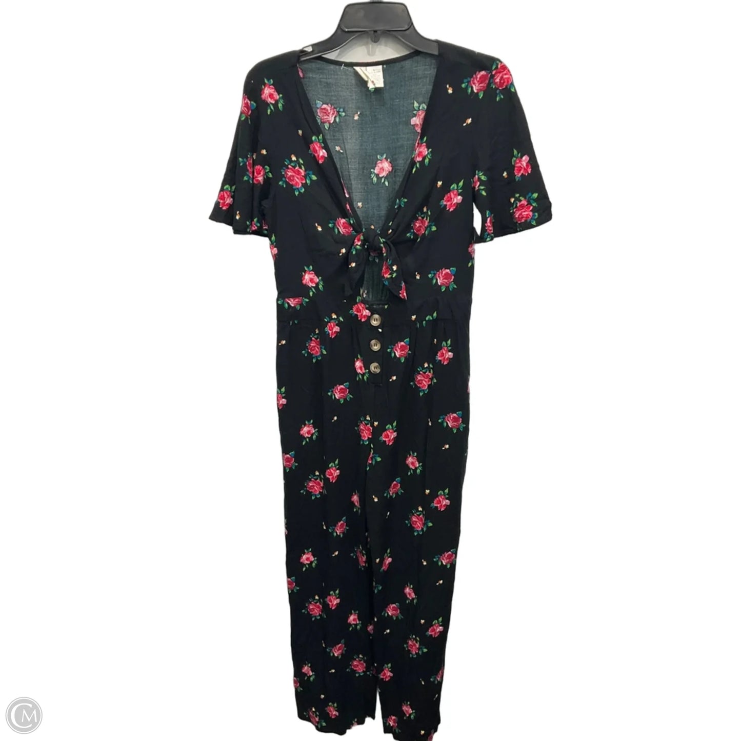 Jumpsuit By Clothes Mentor In Floral Print, Size: L