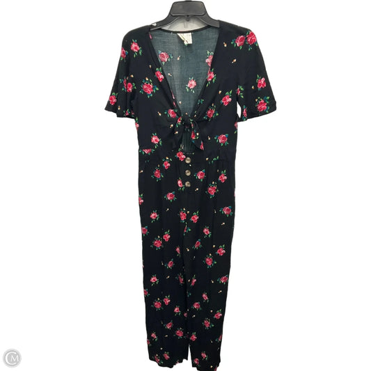 Jumpsuit By Clothes Mentor In Floral Print, Size: L