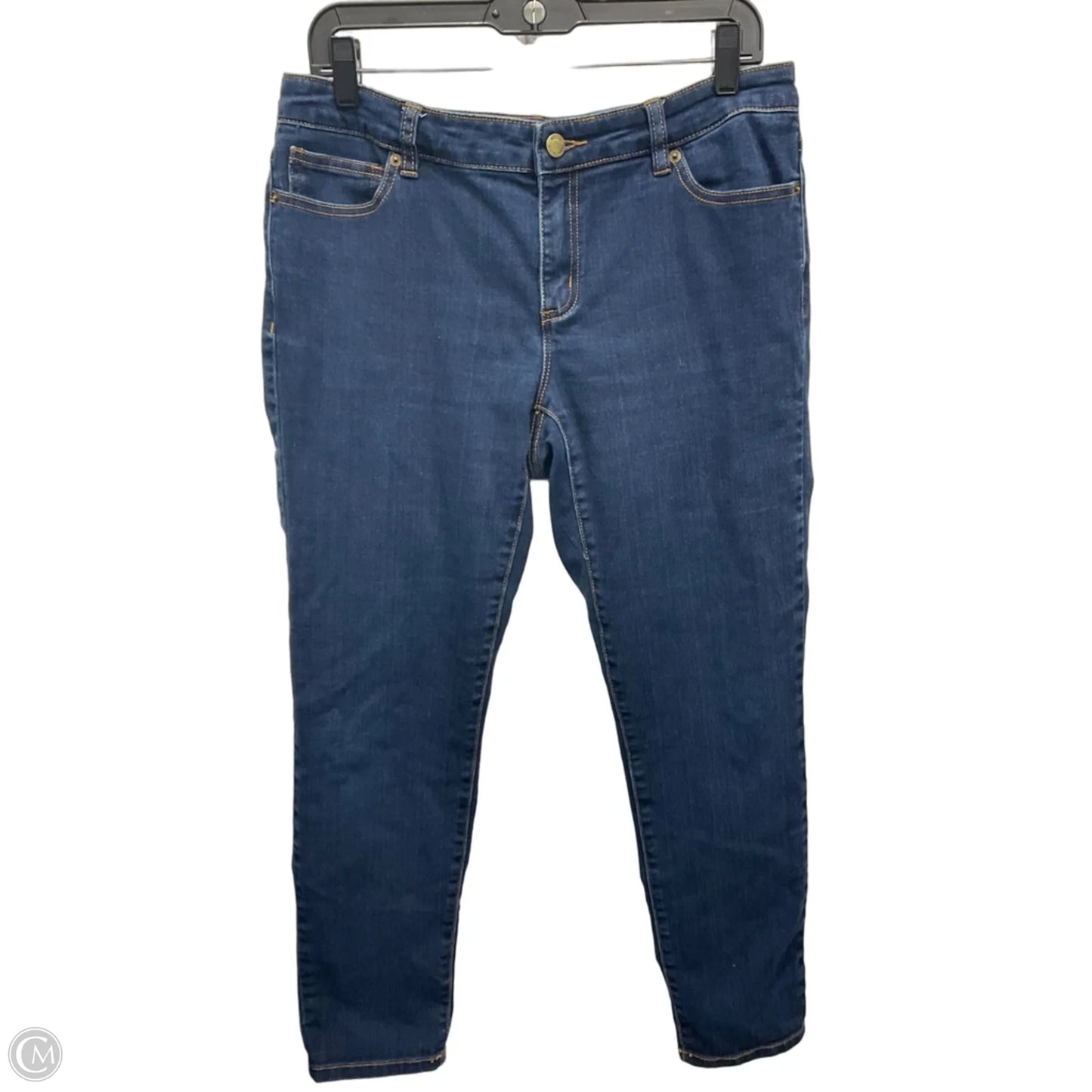 Jeans Straight By Michael By Michael Kors In Blue Denim, Size: 8
