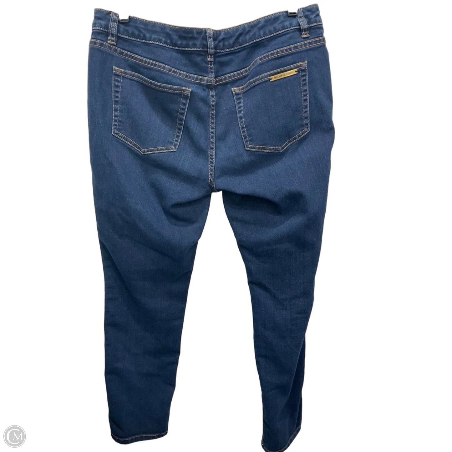 Jeans Straight By Michael By Michael Kors In Blue Denim, Size: 8