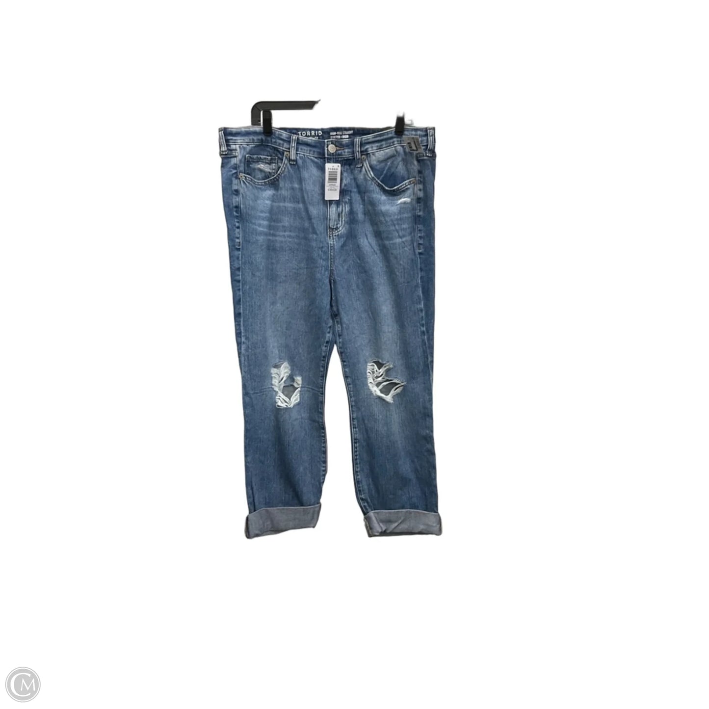 Jeans Wide Leg By Torrid In Blue Denim, Size: 16