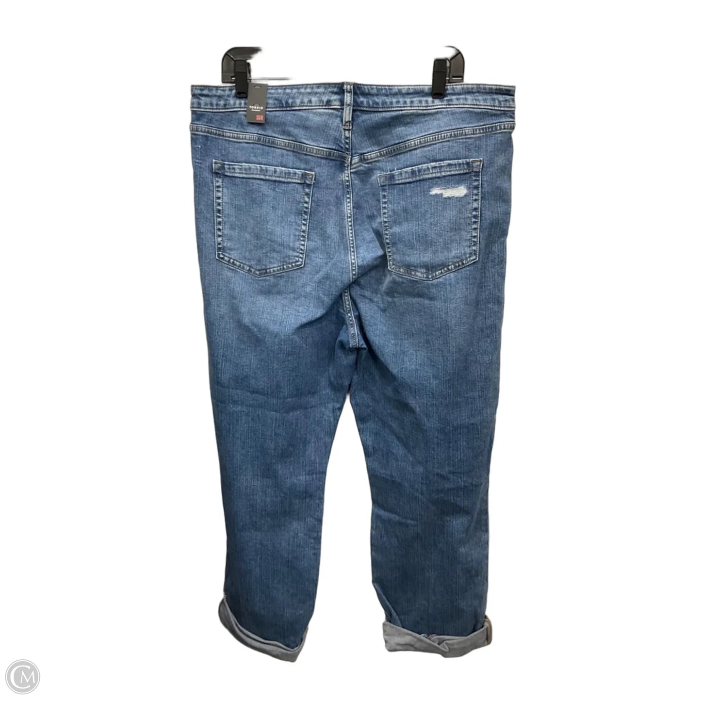 Jeans Wide Leg By Torrid In Blue Denim, Size: 16