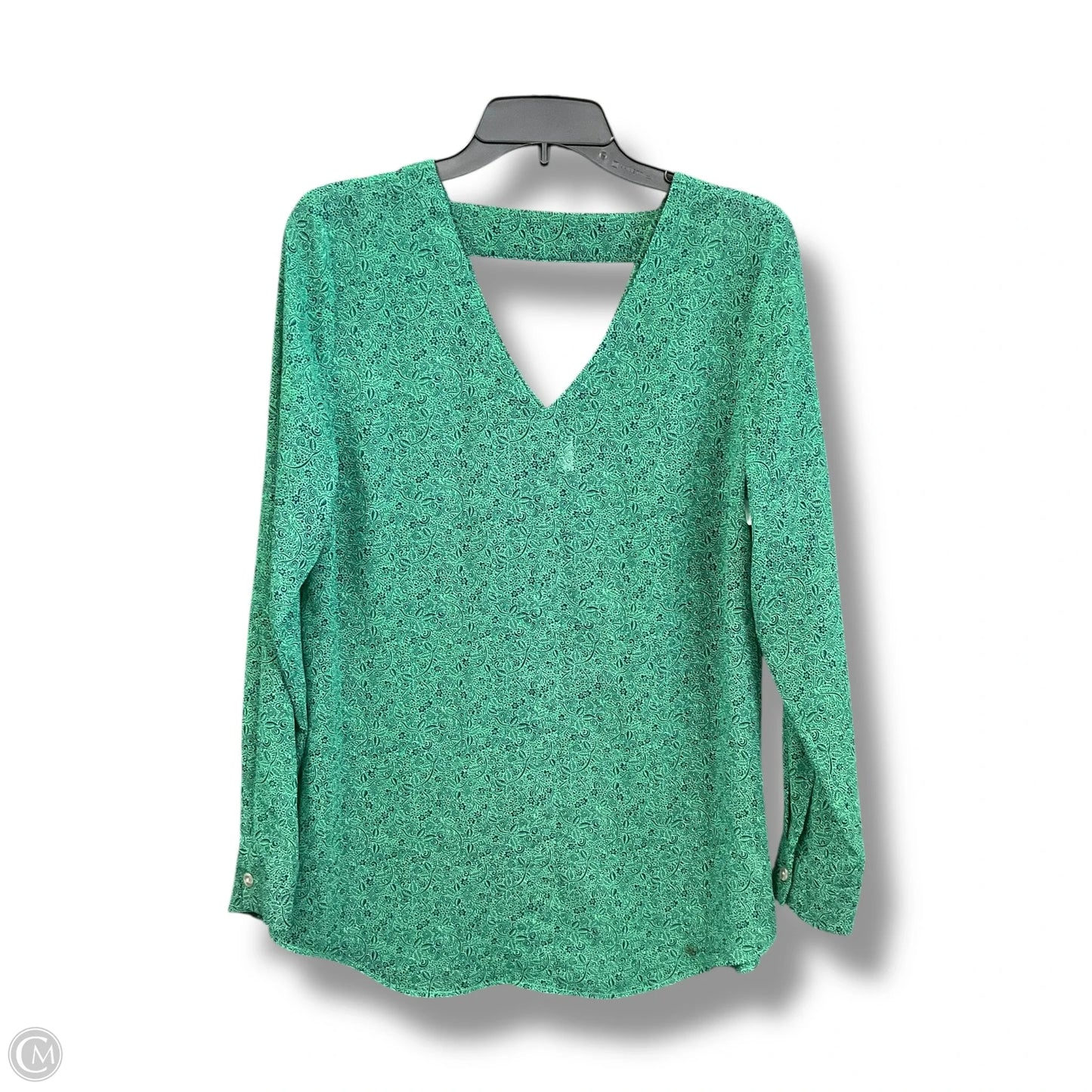 Top Long Sleeve By Cabi In Green, Size: M