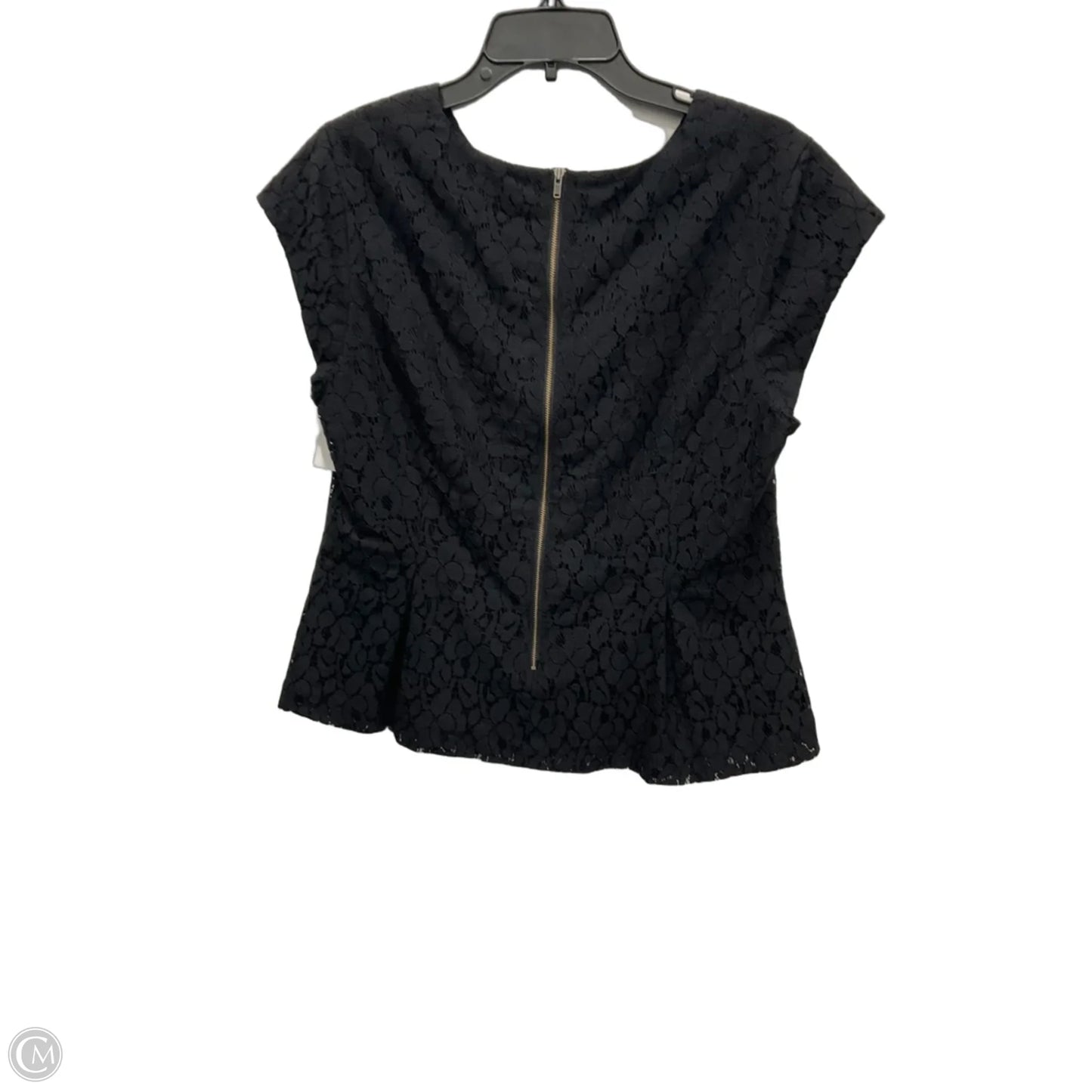 Top Sleeveless By Halogen In Black, Size: L