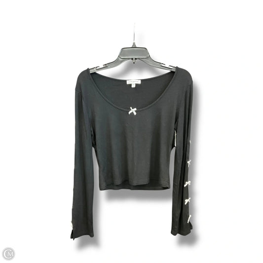 Top Long Sleeve By Clothes Mentor In Black, Size: Xl