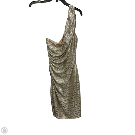 Dress Casual Midi By Connected Apparel In Gold, Size: L
