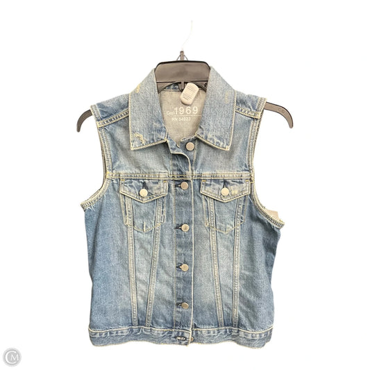 Vest Other By Gap In Blue Denim, Size: S