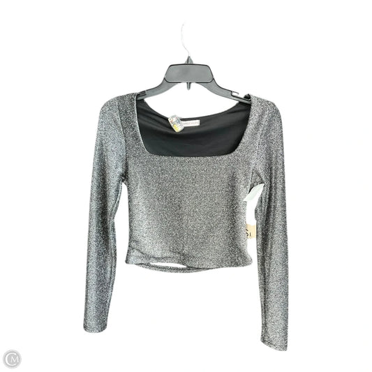 Top Long Sleeve By Sincerely Jules In Silver, Size: S