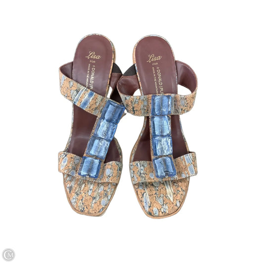 Shoes Heels Platform By Donald Pliner In Tan, Size: 8