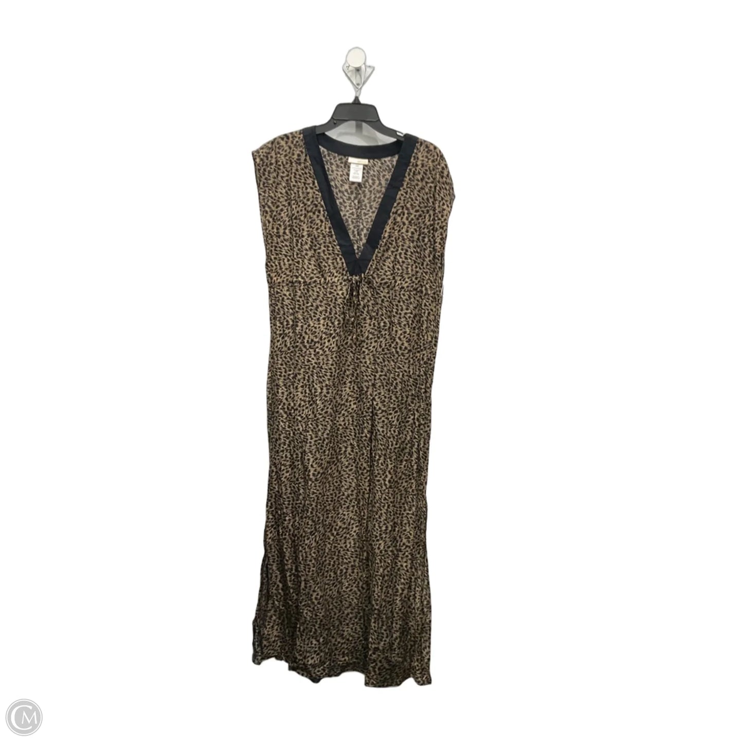 Dress Casual Maxi By Michael By Michael Kors In Animal Print, Size: L