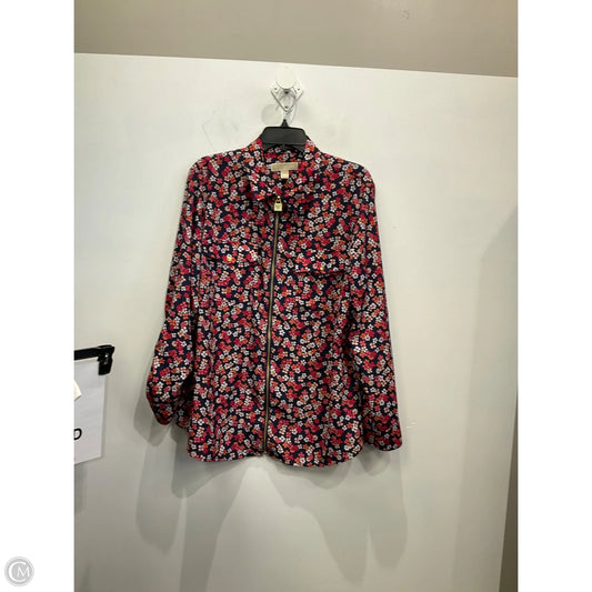 Jacket Shirt By Michael By Michael Kors In Multi-colored, Size: 2x