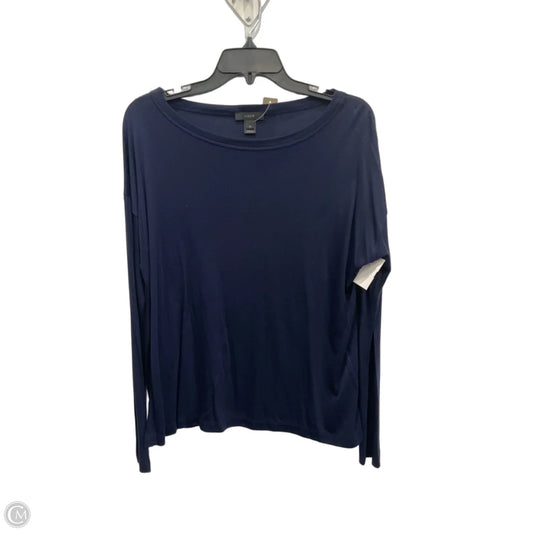 Top Long Sleeve By J. Crew In Navy, Size: M