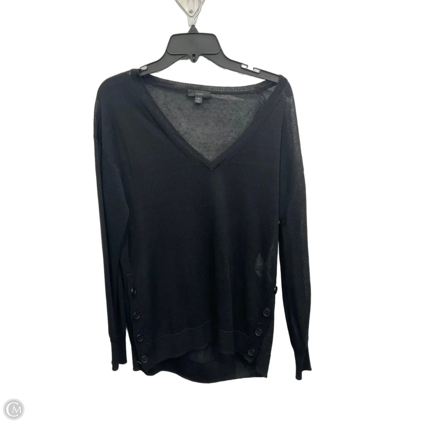 Top Long Sleeve By J. Crew In Black, Size: M