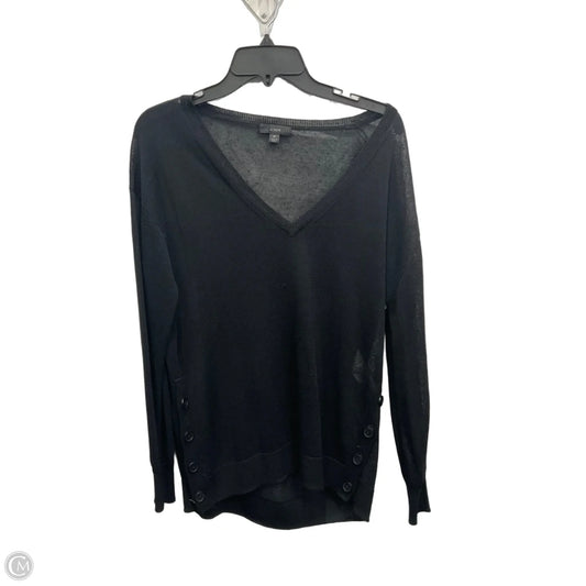 Top Long Sleeve By J. Crew In Black, Size: M