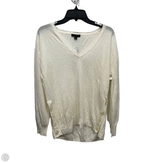 Top Long Sleeve By J. Crew In Cream, Size: M