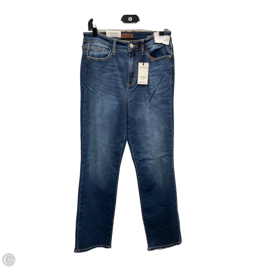 Jeans Straight By Judy Blue In Blue Denim, Size: 8