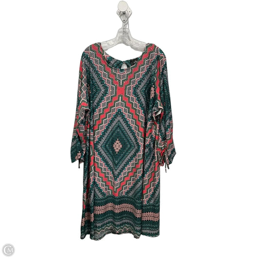 Dress Casual Midi By New Directions In Multi-colored, Size: 3x