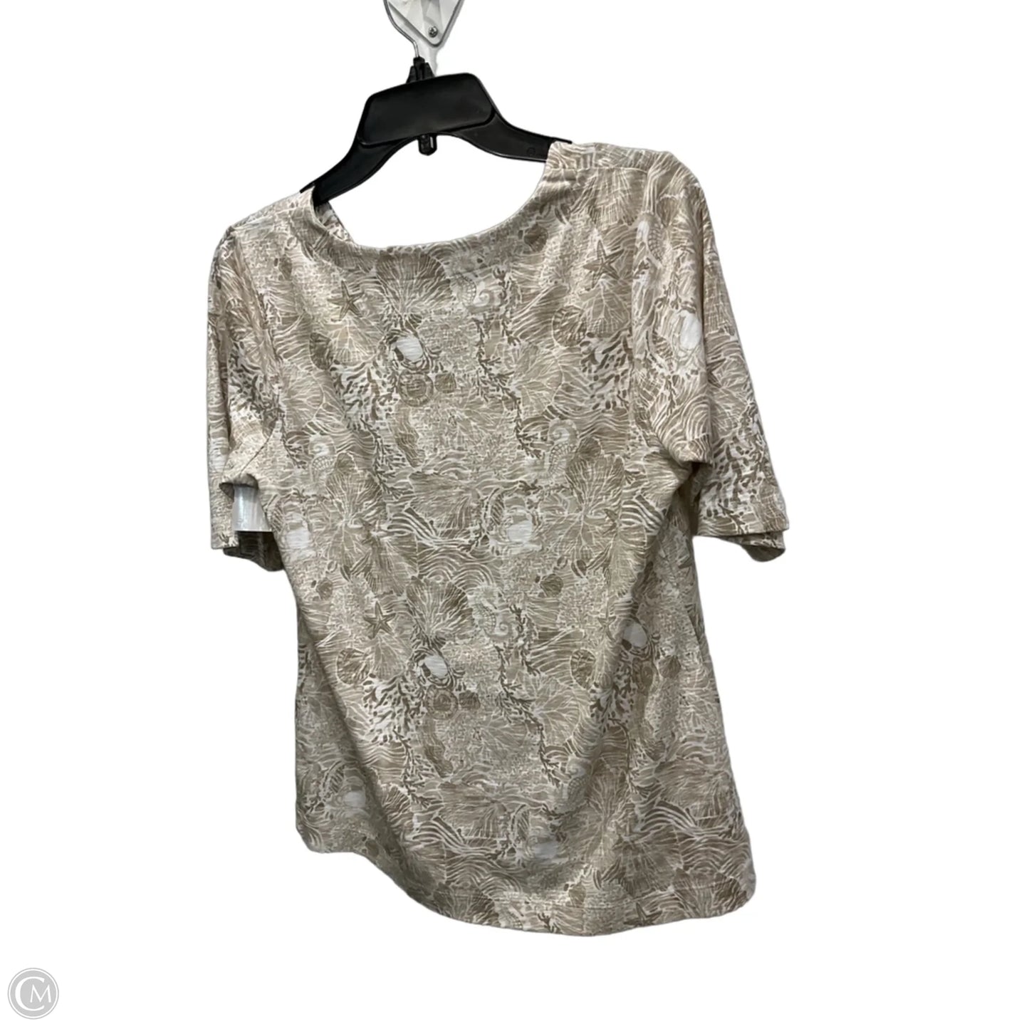 Top Short Sleeve By J. Jill In Tan, Size: M