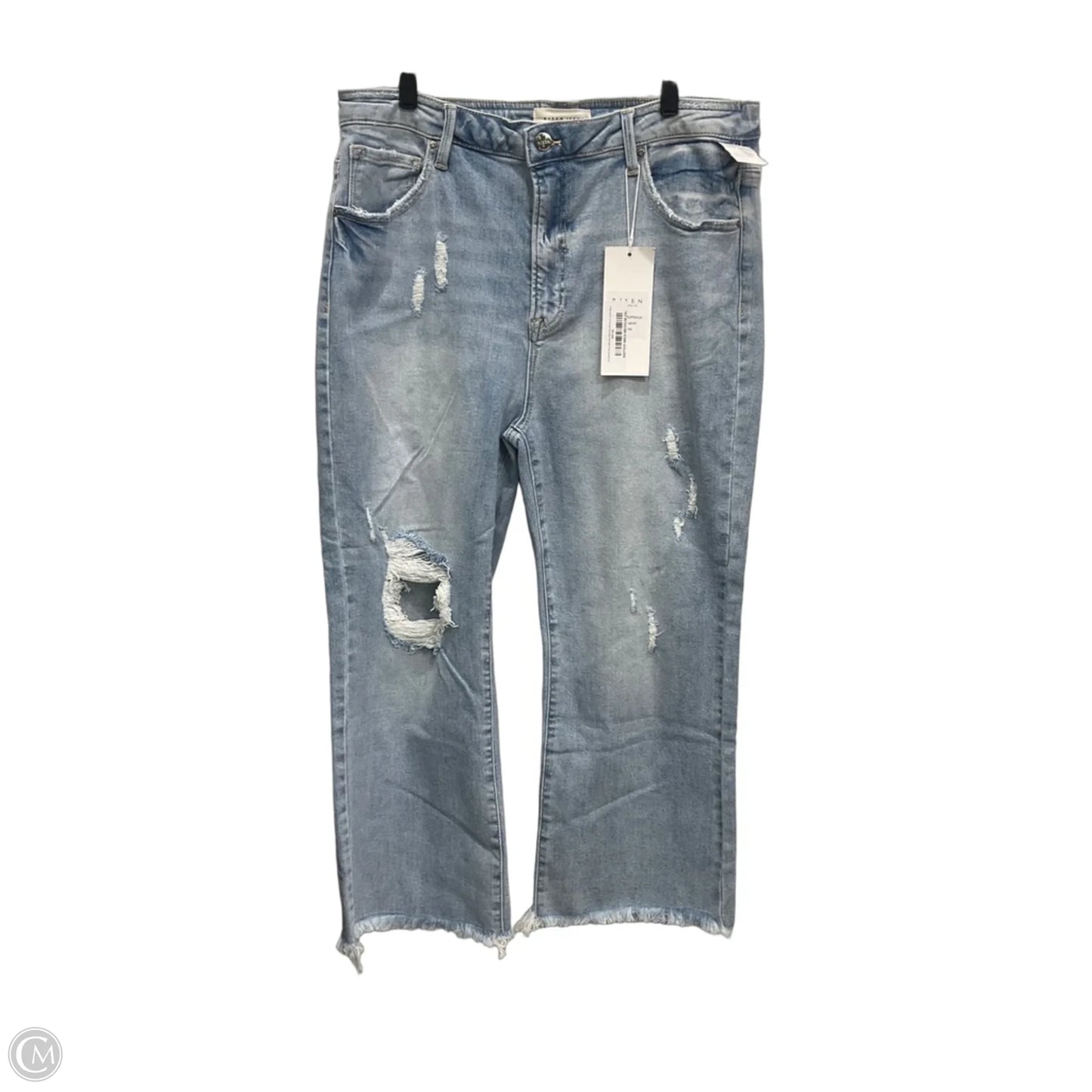 Jeans Flared By Risen In Blue Denim, Size: 20