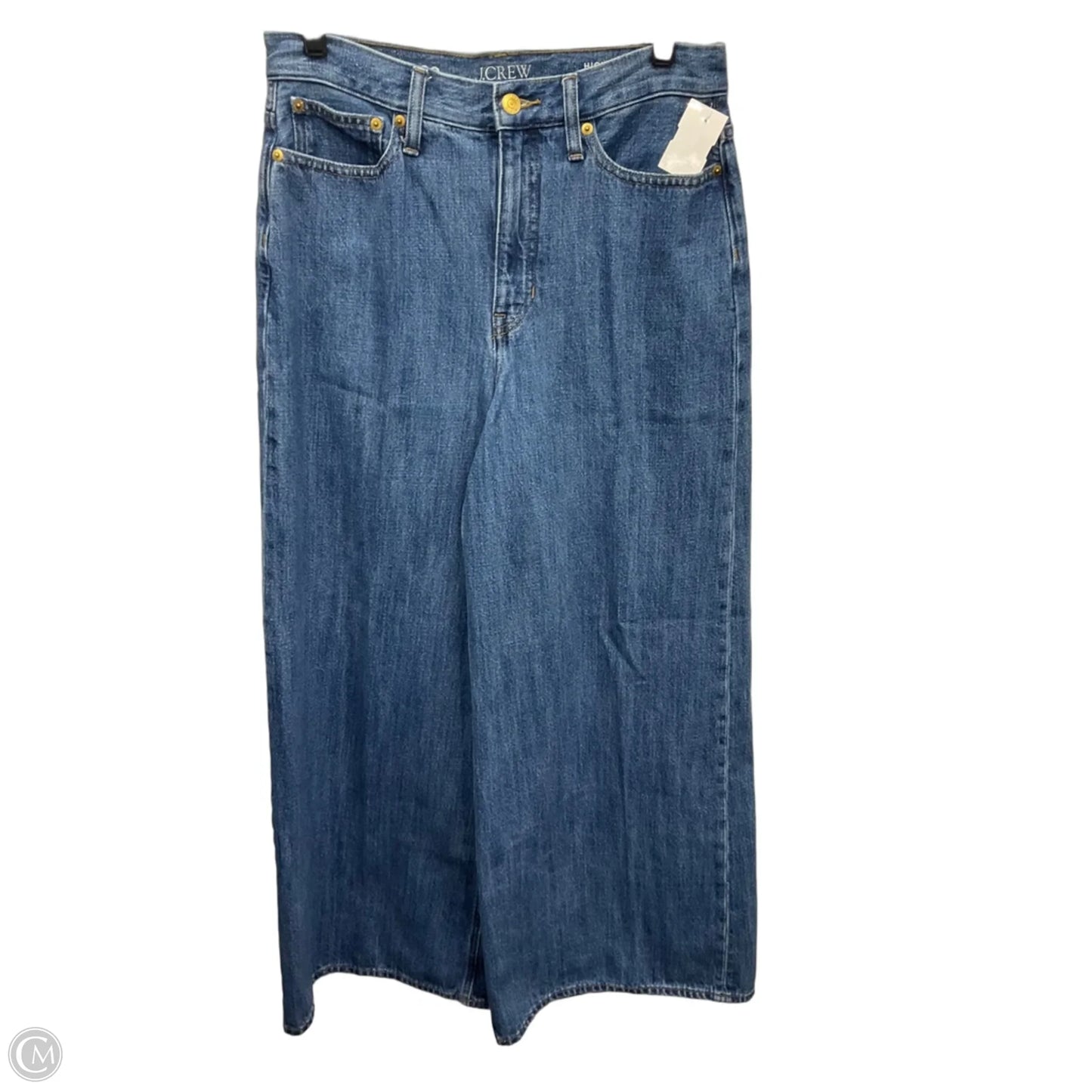 Jeans Wide Leg By J. Crew In Blue Denim, Size: 6