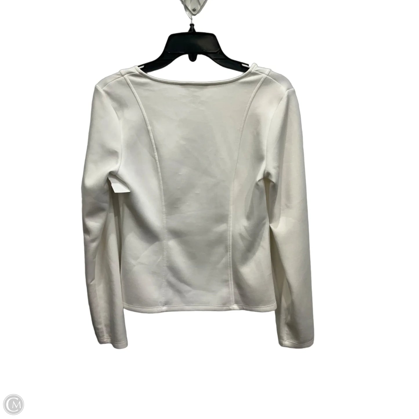 Top Long Sleeve By Banana Republic In Ivory, Size: S